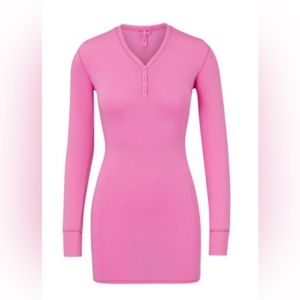 BUBBLEGUM HENLEY DRESS SKIMS VALENTINES